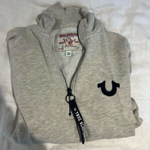 True Religion Quarter Zip Sweater